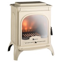 Estufa invicta seville esmaltada marfil